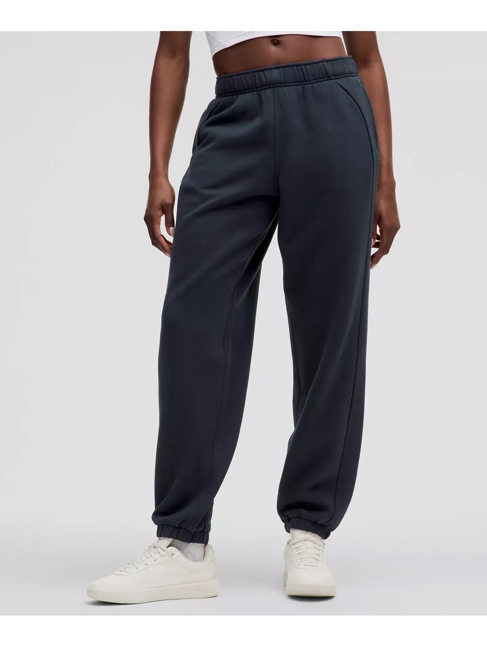 Lululemon Scuba Mid-Rise Oversized Jogger Black M LW5GI0S Sweatpants